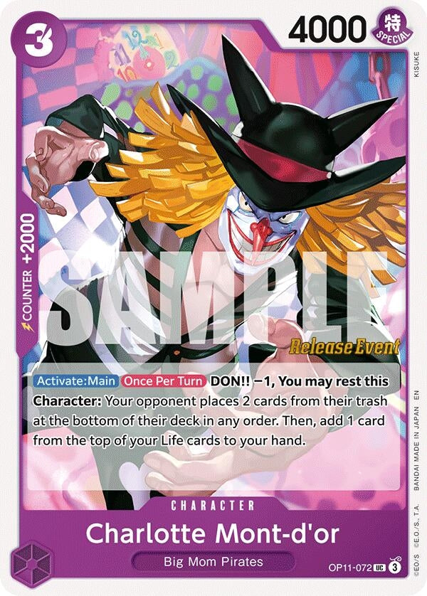 Charlotte Mont-d'or (OP11-072) (A Fist of Divine Speed Release Event Cards)