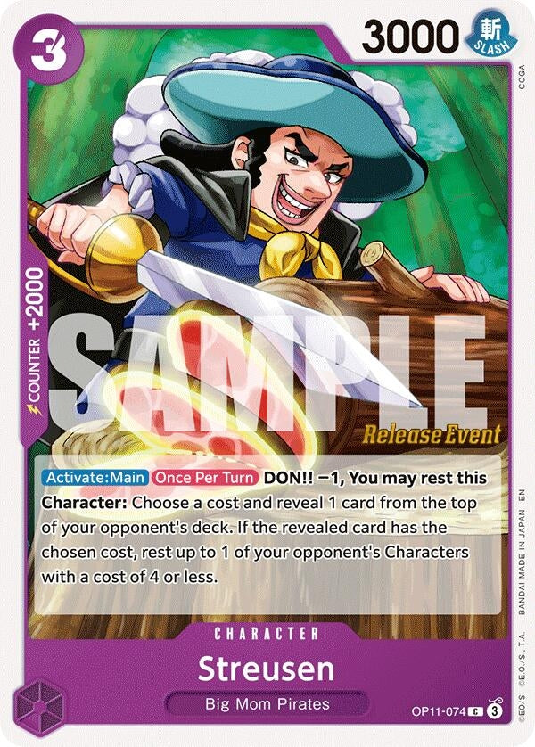 Streusen (OP11-074) (A Fist of Divine Speed Release Event Cards)
