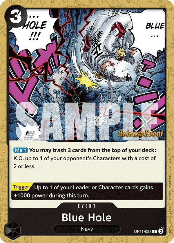 Blue Hole (OP11-098) (A Fist of Divine Speed Release Event Cards)