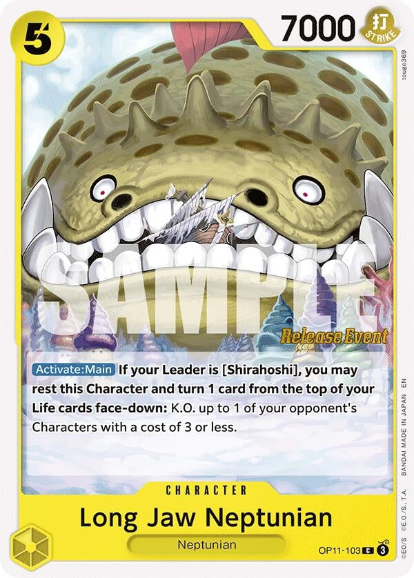 Long-Jaw Neptunian (OP11-103) (A Fist of Divine Speed Release Event Cards)