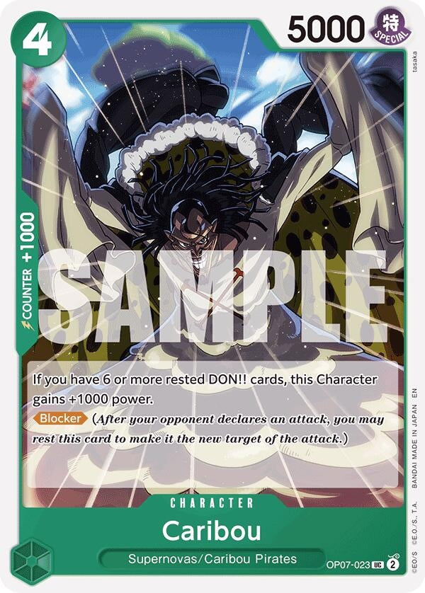Caribou (Reprint) (OP07-023) (Starter Deck 24: GREEN Jewelry Bonney)