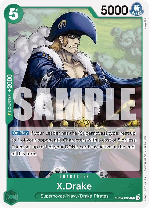 X.Drake (ST24-005) (Starter Deck 24: GREEN Jewelry Bonney)