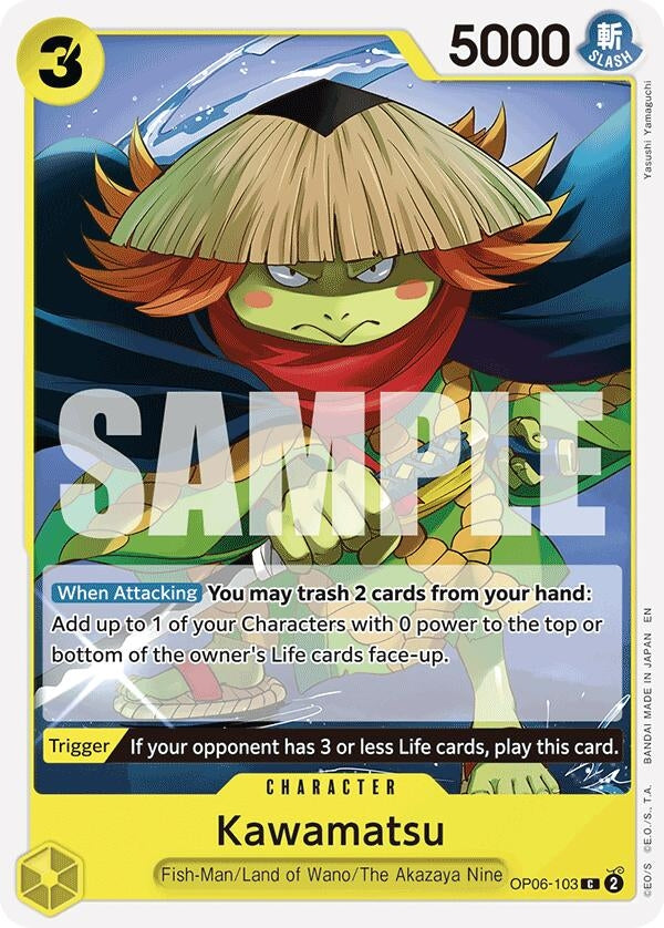 Kawamatsu (Reprint) (OP06-103) (Starter Deck 28: GREEN/YELLOW Yamato)