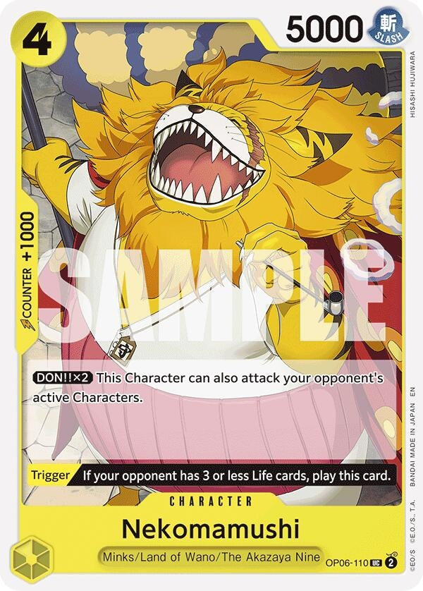 Nekomamushi (Reprint) (OP06-110) (Starter Deck 28: GREEN/YELLOW Yamato)