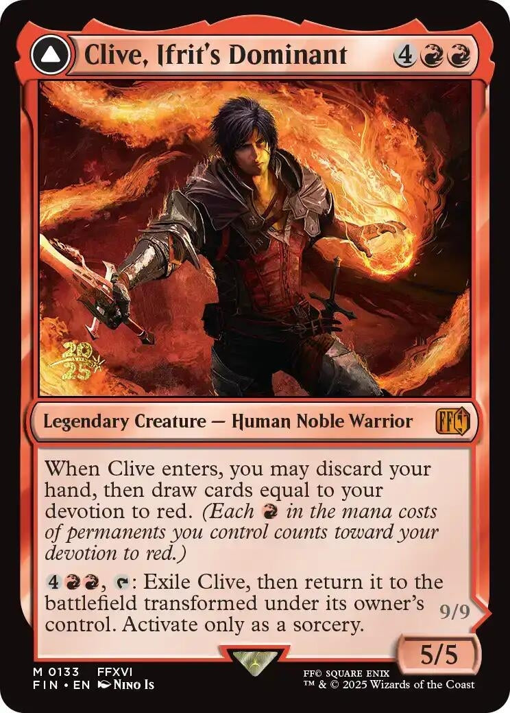 Clive, Ifrit's Dominant (133) (Prerelease Cards)