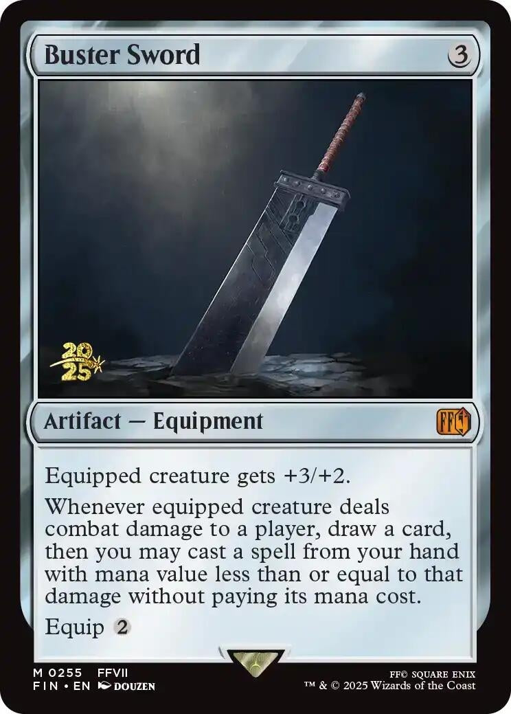 Buster Sword (255) (Prerelease Cards)