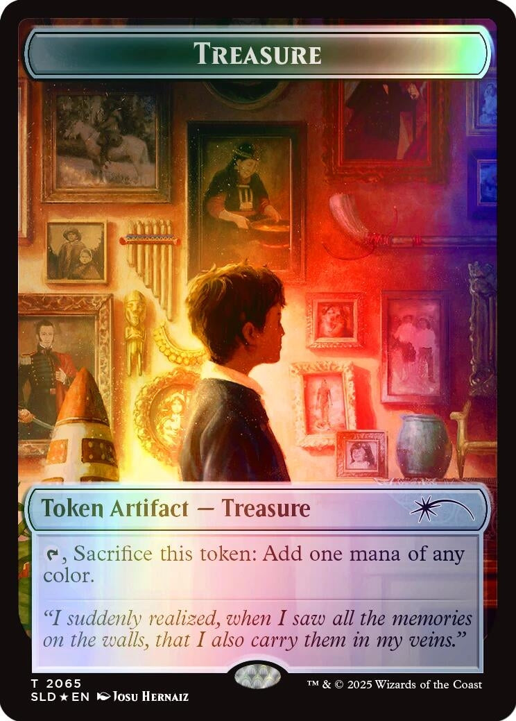Image for Treasure Token (2065) (Rainbow Foil) (2065) - Magic: The Gathering