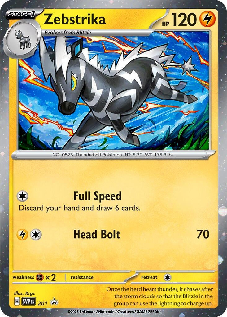 Zebstrika - 201 (Cosmos Holo) (201) (SV: Scarlet & Violet Promo Cards)