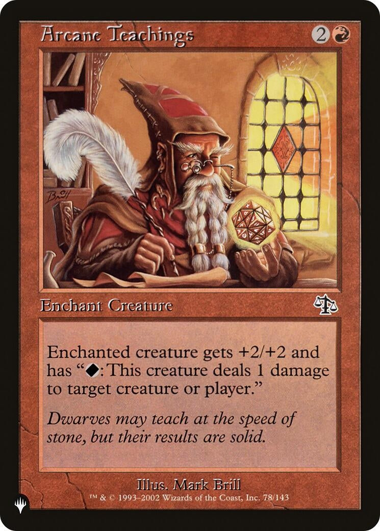 Arcane Teachings (Misprint) (78/143) (The List Reprints)