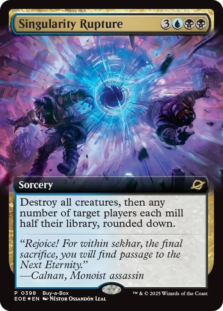 Image for Singularity Rupture (Extended Art) (398) (Buy-A-Box Promos) - Magic: The Gathering