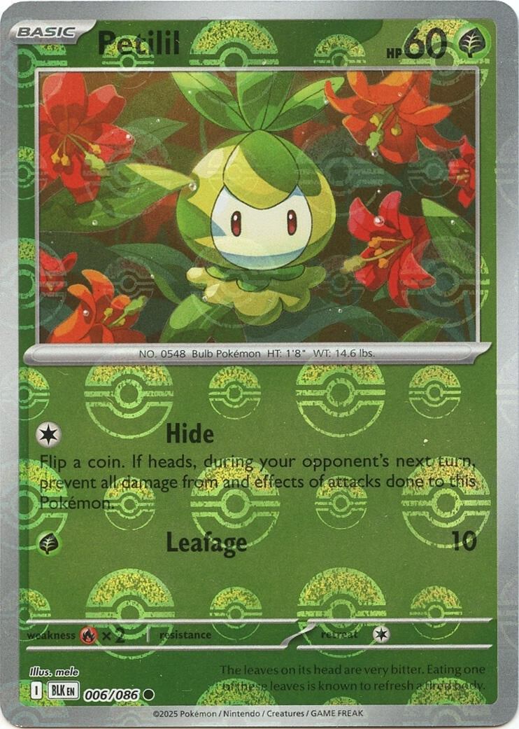Image for Petilil (Poke Ball Pattern) (006/086) (SV: Black Bolt) - Pokemon