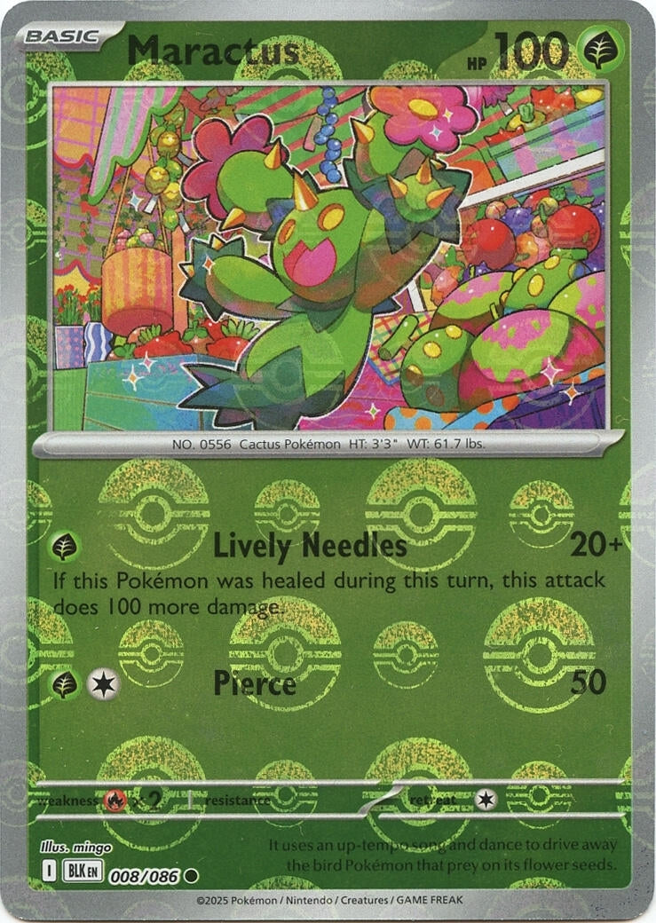 Image for Maractus (Poke Ball Pattern) (008/086) (SV: Black Bolt) - Pokemon