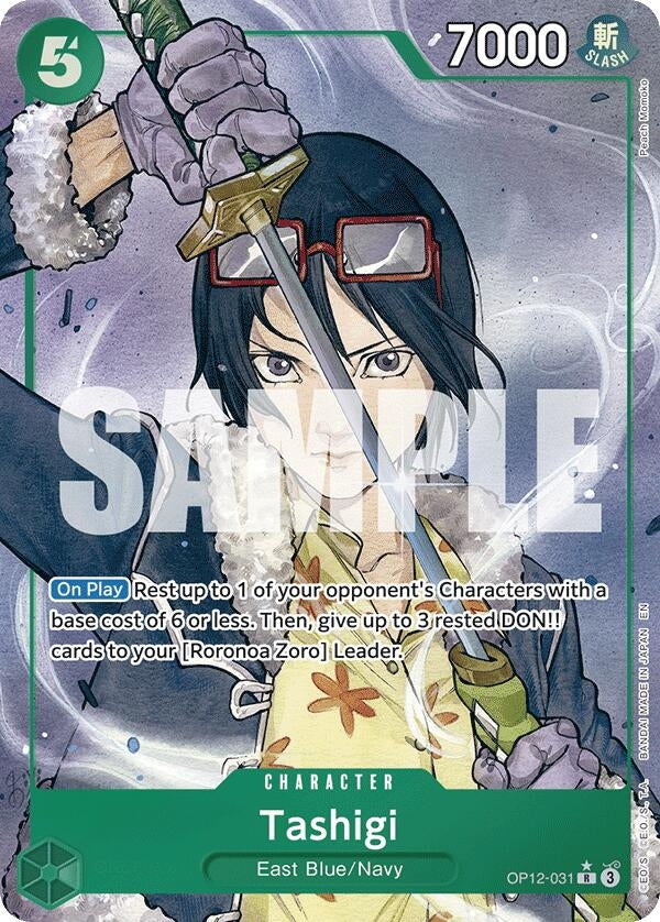 Image for Tashigi (Alternate Art) (OP12-031) (Legacy of the Master) - One Piece Card Game