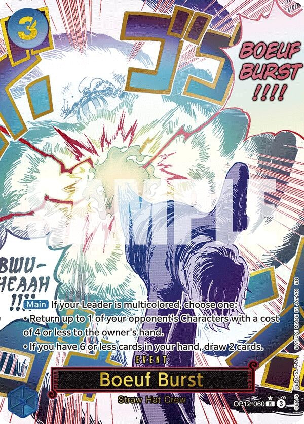 Image for Boeuf Burst (Alternate Art) (OP12-060) (Legacy of the Master) - One Piece Card Game
