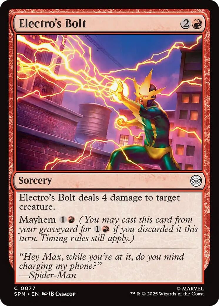 Electro's Bolt (77) (Marvel's Spider-Man) (SPM)