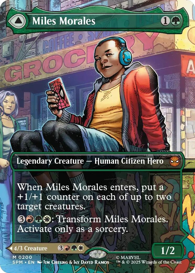 Miles Morales (0200) (Borderless) (200) (Marvel's Spider-Man) (SPM)