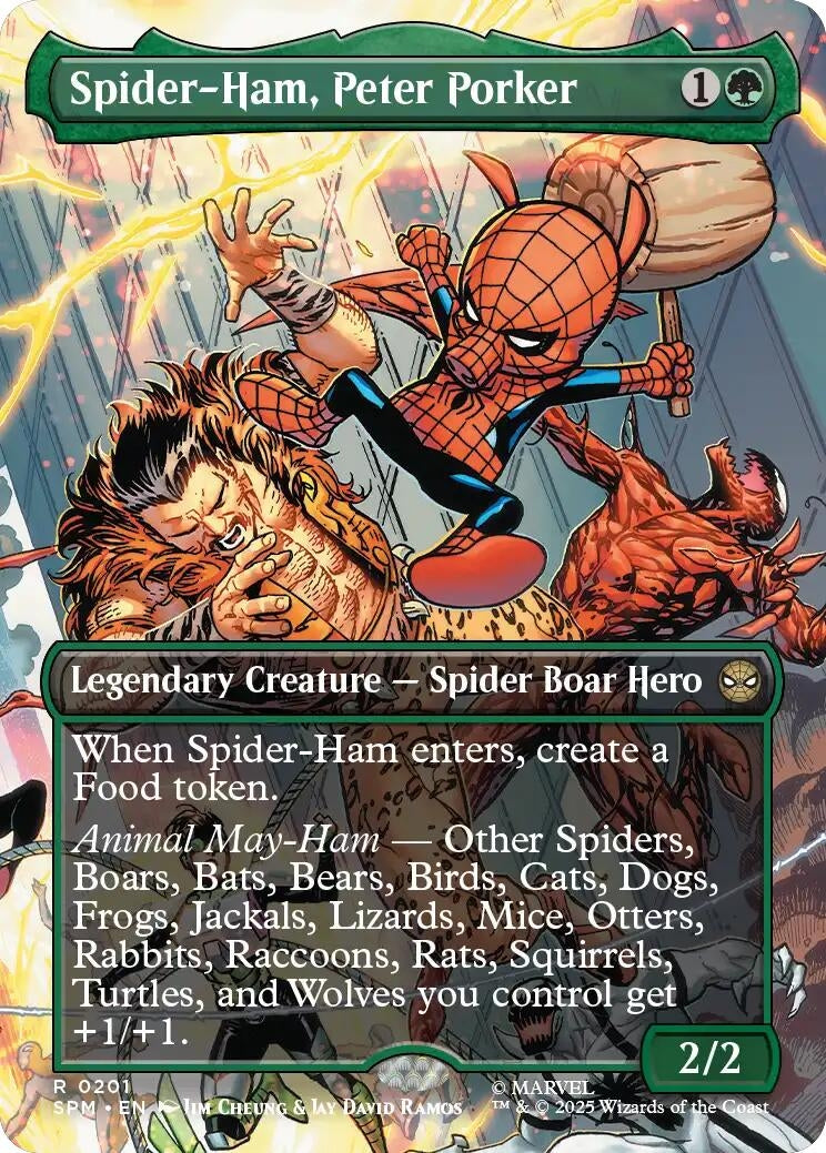 Spider-Ham, Peter Porker (Borderless) (201) (Marvel's Spider-Man) (SPM)