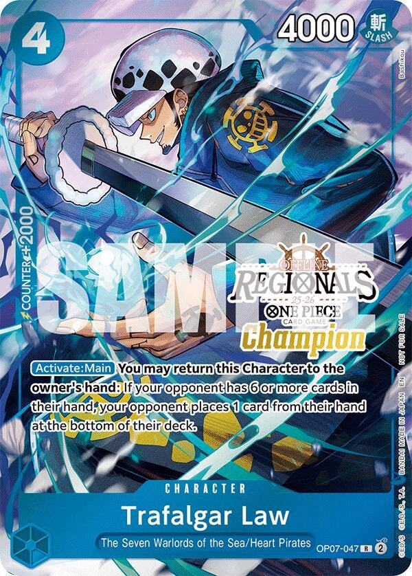 Trafalgar Law (Offline Regional Champion Card Set 2025 Vol.2) (OP07-047) (One Piece Promotion Cards)