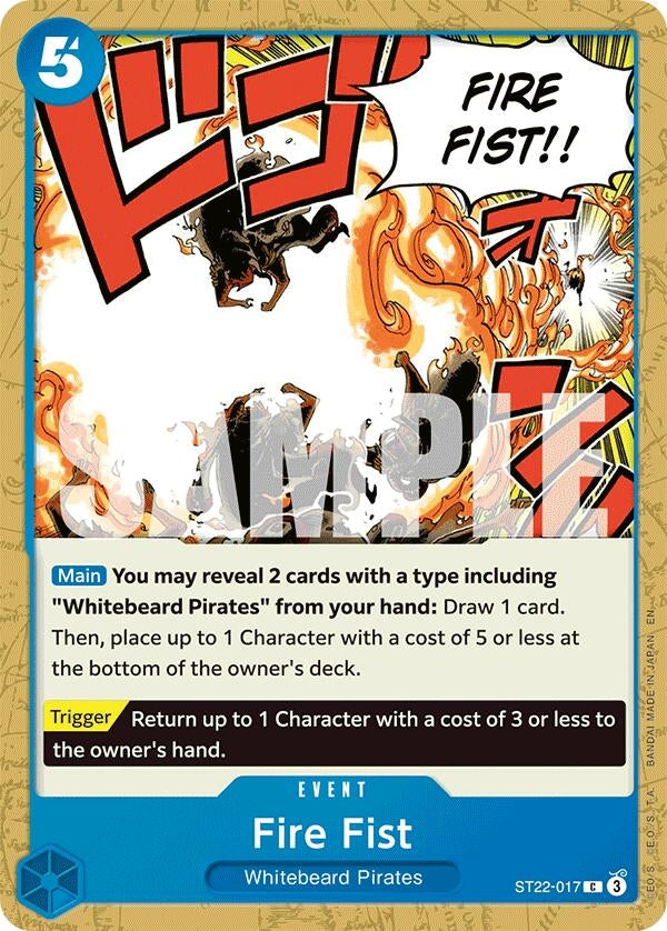 Fire Fist (ST22-017) (Starter Deck 22: Ace & Newgate)