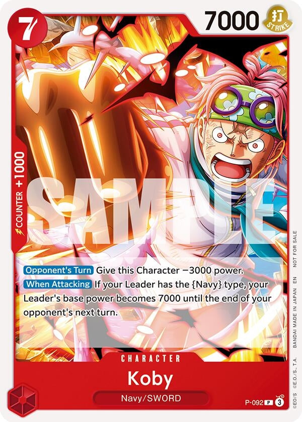 Koby (OP12 Release Event) (P-092) (One Piece Promotion Cards)