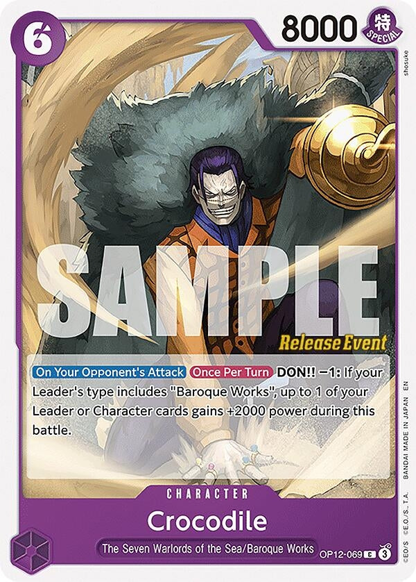 Crocodile (OP12-069) (Legacy of the Master Release Event Cards)