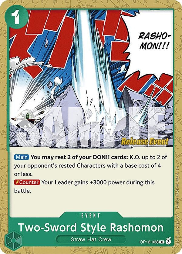 Two-Sword Style Rashomon (OP12-038) (Legacy of the Master Release Event Cards)
