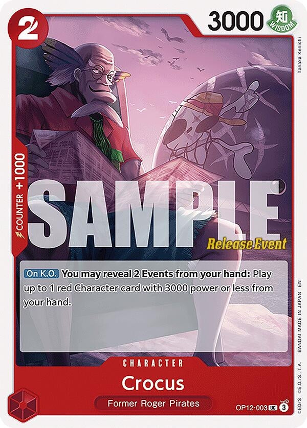 Crocus (OP12-003) (Legacy of the Master Release Event Cards)