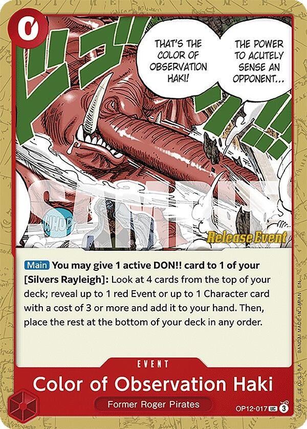 Color of Observation Haki (OP12-017) (Legacy of the Master Release Event Cards)
