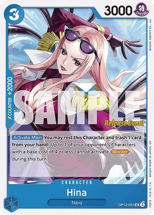 Hina (OP12-051) (Legacy of the Master Release Event Cards)