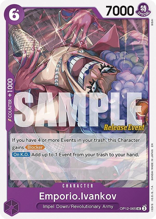 Emporio.Ivankov (065) (OP12-065) (Legacy of the Master Release Event Cards)