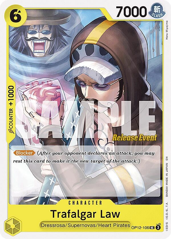 Trafalgar Law (106) (OP12-106) (Legacy of the Master Release Event Cards)