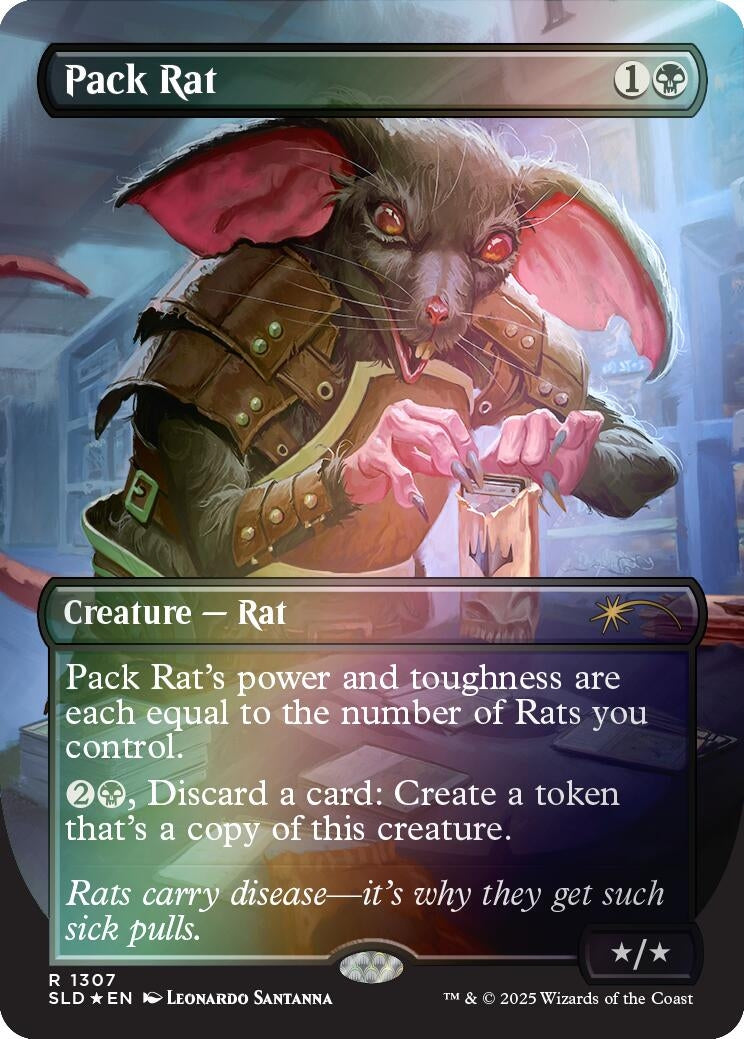 Pack Rat (1307) (Rainbow Foil) (1307) (Secret Lair Drop Series)