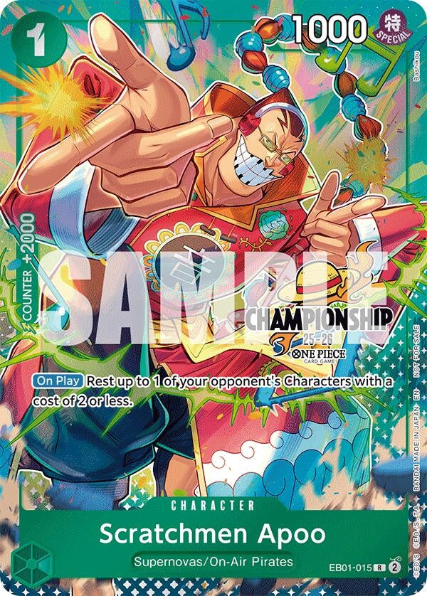 Scratchmen Apoo (CS 25-26 Celebration Pack) (EB01-015) (One Piece Promotion Cards)