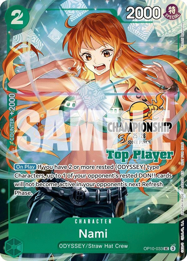 Nami (CS 25-26 Top Player Pack) (OP10-033) (One Piece Promotion Cards)