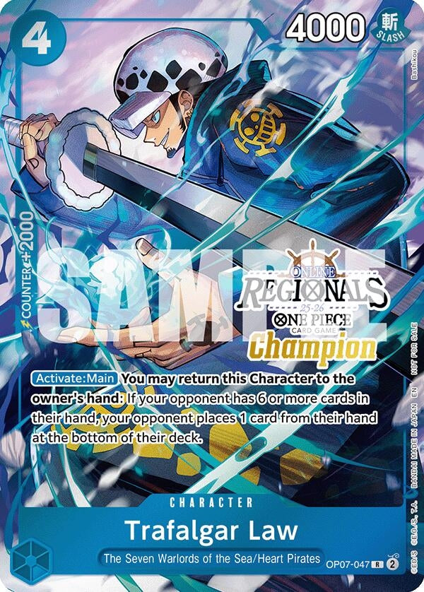 Trafalgar Law (Online Regional Champion Card Set 2025 Vol.2) (OP07-047) (One Piece Promotion Cards)