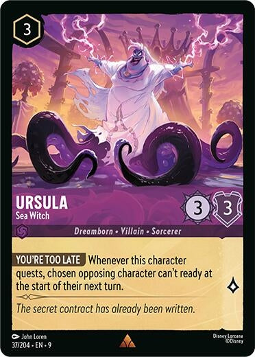 Image for Ursula - Sea Witch (37/204) (Fabled) - Disney Lorcana
