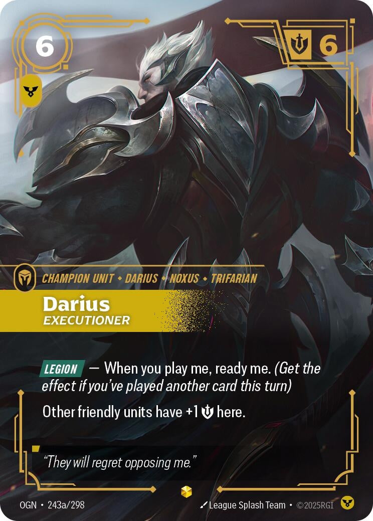 Darius - Executioner (Alternate Art) (243a/298) (Origins)
