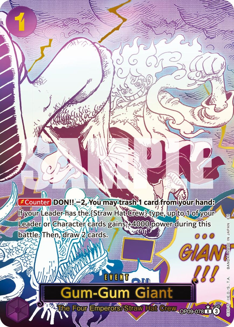 Gum-Gum Giant (Alternate Art) (OP09-078) (Premium Booster -The Best- Vol. 2)