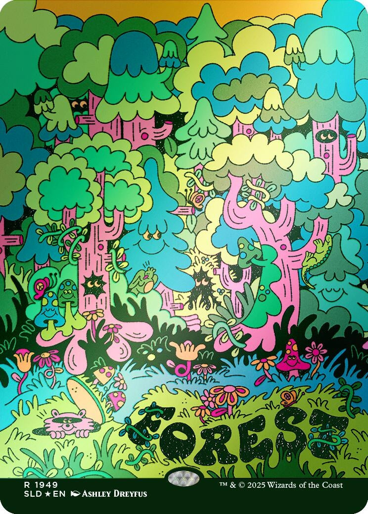 Forest (1949) (Rainbow Foil) (1949) (Secret Lair Drop Series)