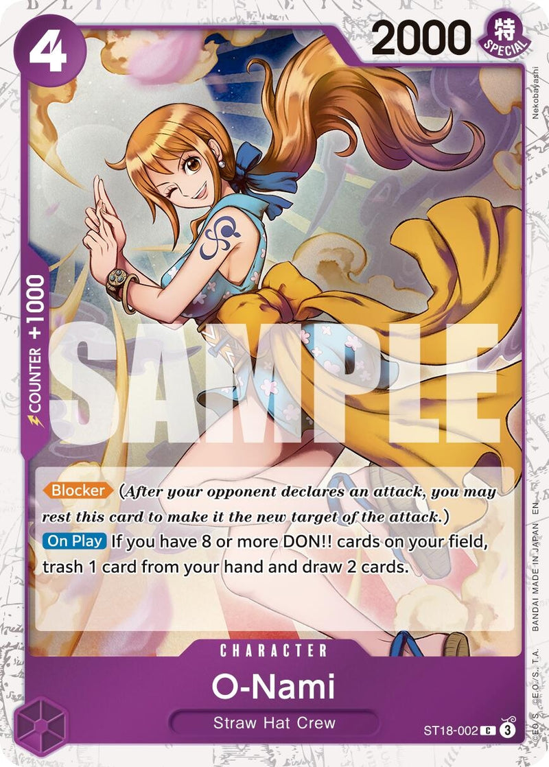 O-Nami (Pirate Foil) (ST18-002) (Premium Booster -The Best- Vol. 2)