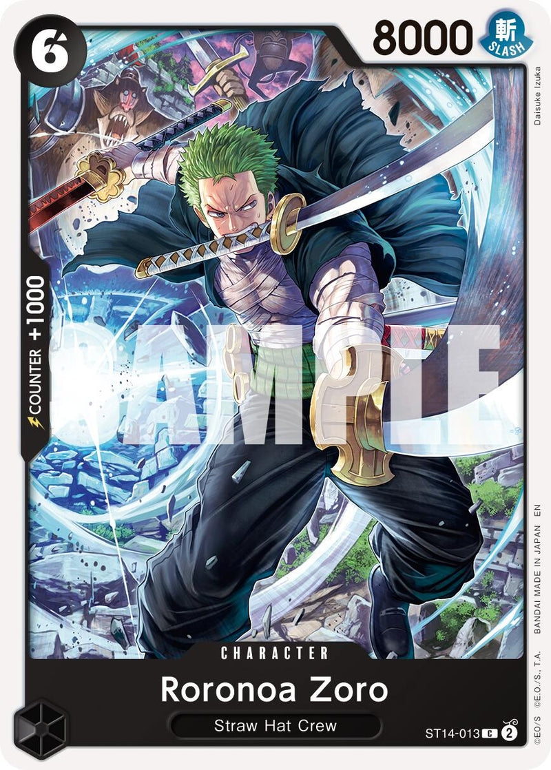 Roronoa Zoro - ST14-013 (Reprint) (ST14-013) (Premium Booster -The Best- Vol. 2)