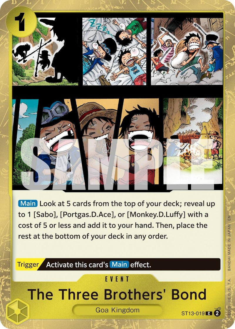 The Three Brothers' Bond (Pirate Foil) (ST13-019) (Premium Booster -The Best- Vol. 2)