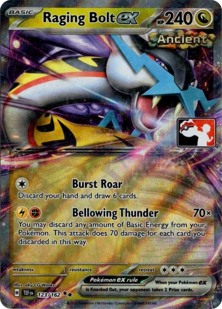 Image for Raging Bolt ex - 123/162 (Prize Pack Series 5) (123/162) (Prize Pack Series Cards) - Pokemon