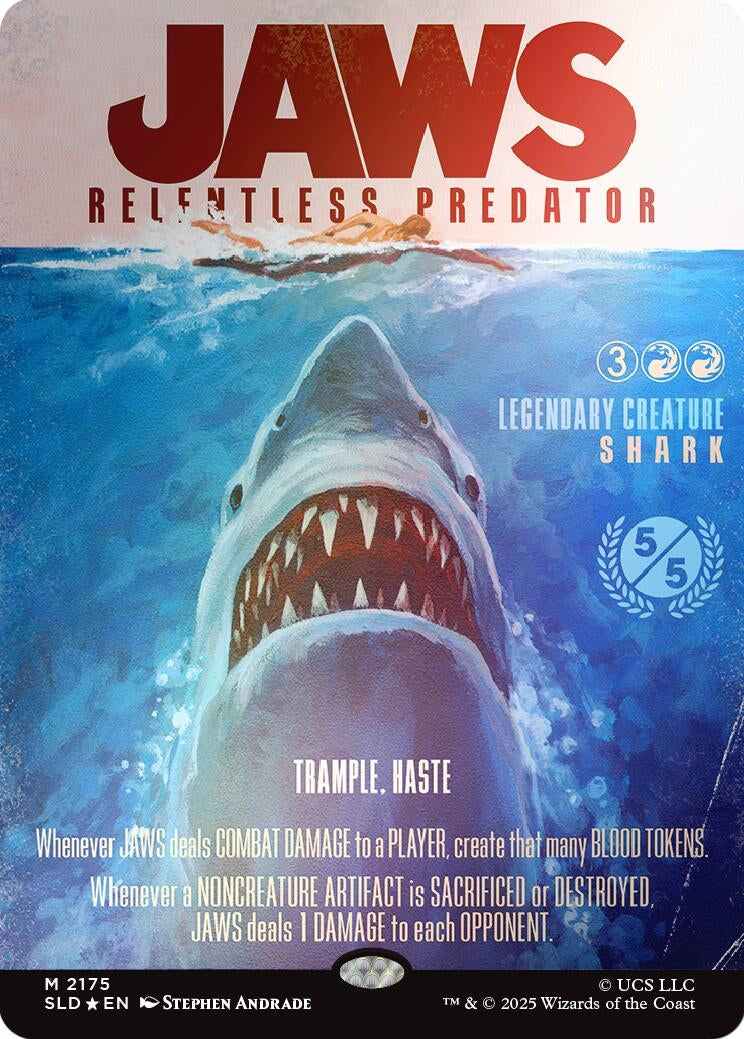 Jaws, Relentless Predator (Rainbow Foil) (2175) (Secret Lair Drop Series)