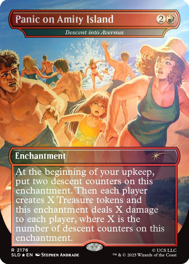 Panic on Amity Island - Descent into Avernus (Rainbow Foil) (2176) (Secret Lair Drop Series)