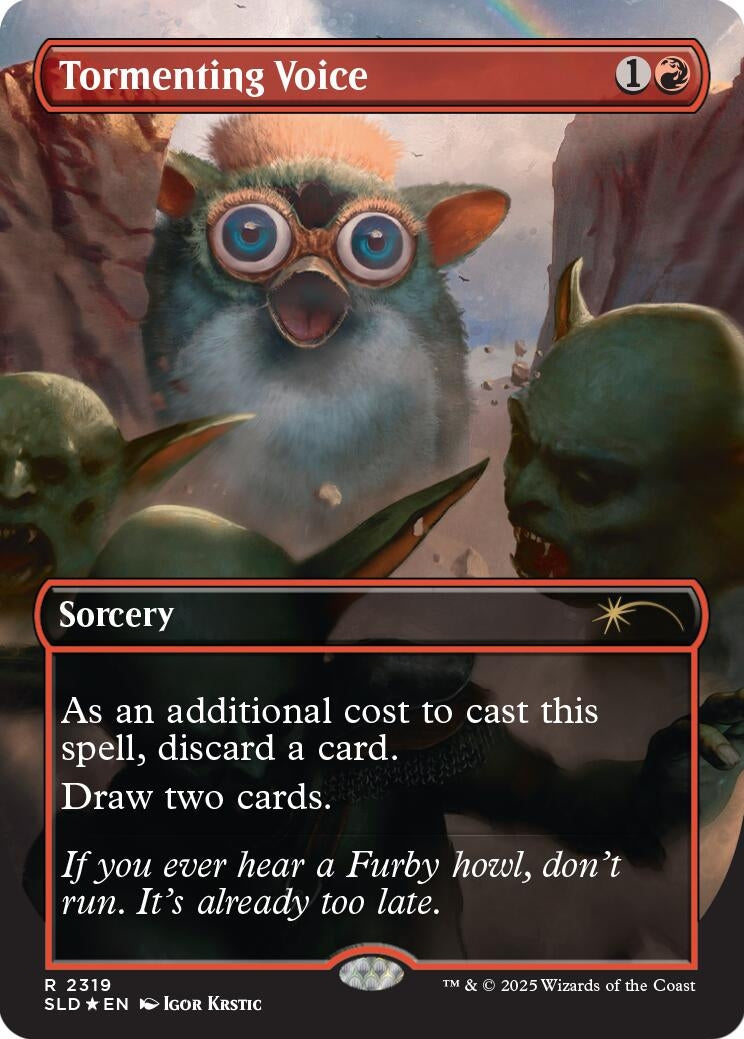Tormenting Voice (Rainbow Foil) (2319) (Secret Lair Drop Series)