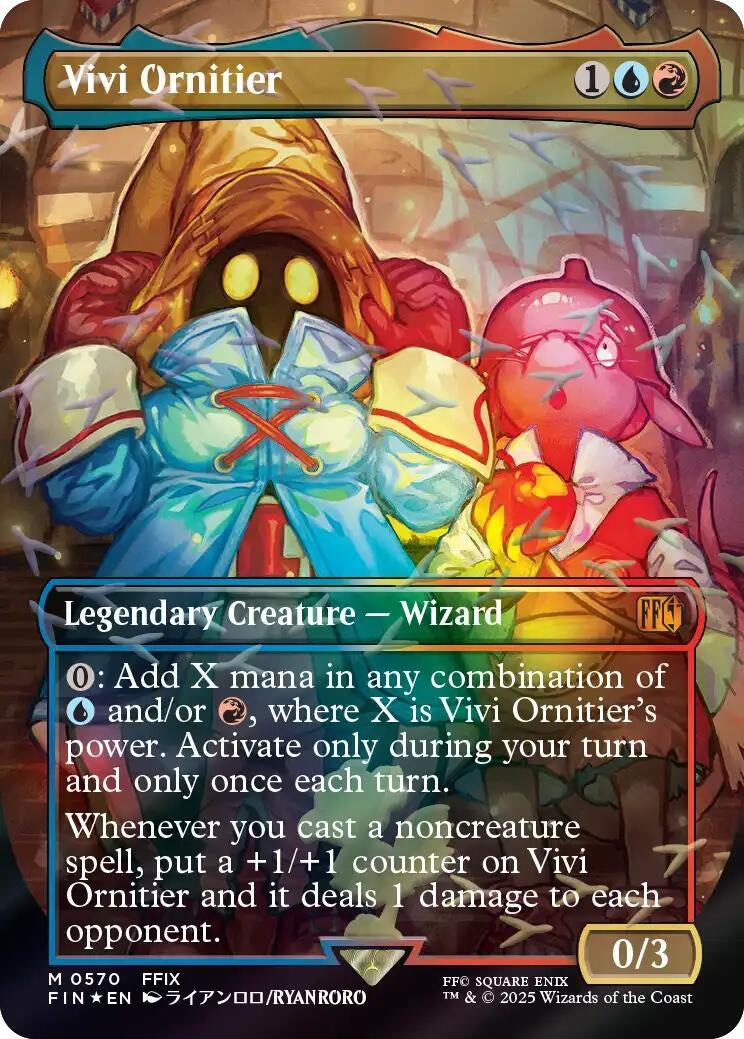Vivi Ornitier (Borderless) (Chocobo Track Foil) (570) (FINAL FANTASY)