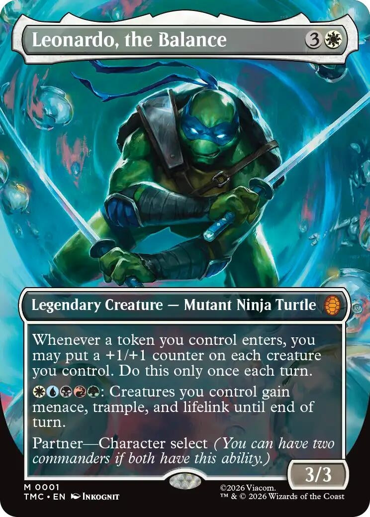 Leonardo, the Balance (Borderless) (1) (Teenage Mutant Ninja Turtles)