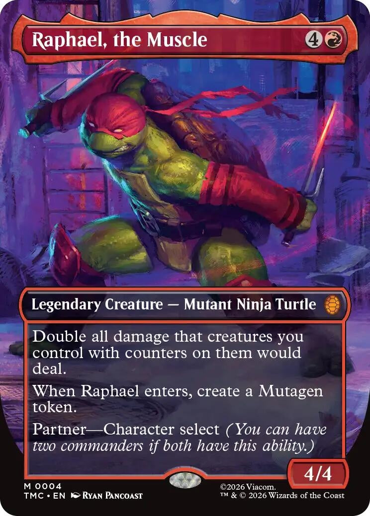 Raphael, the Muscle (Borderless) (4) (Teenage Mutant Ninja Turtles)