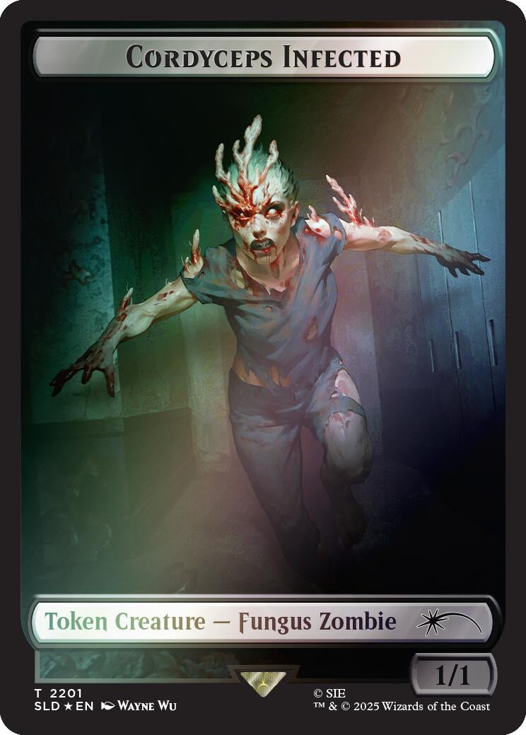 Cordyceps Infected Token (2201) (Rainbow Foil) (2201) (Secret Lair Drop Series)